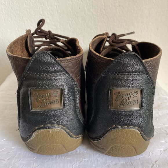 Tony Lama CAV0902 Boots Brown Distressed Moc Toe Casual Lace-Up Shoes Sz 10.5D main image 8